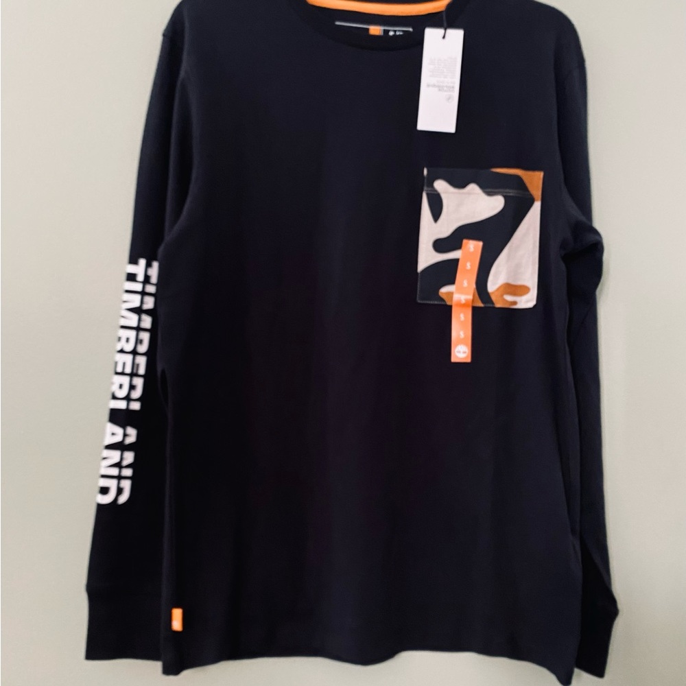 🥾NWT MEN'S TIMBERLAND CAMO  POCKET LONG-SLEEVE T-SHIRT🥾